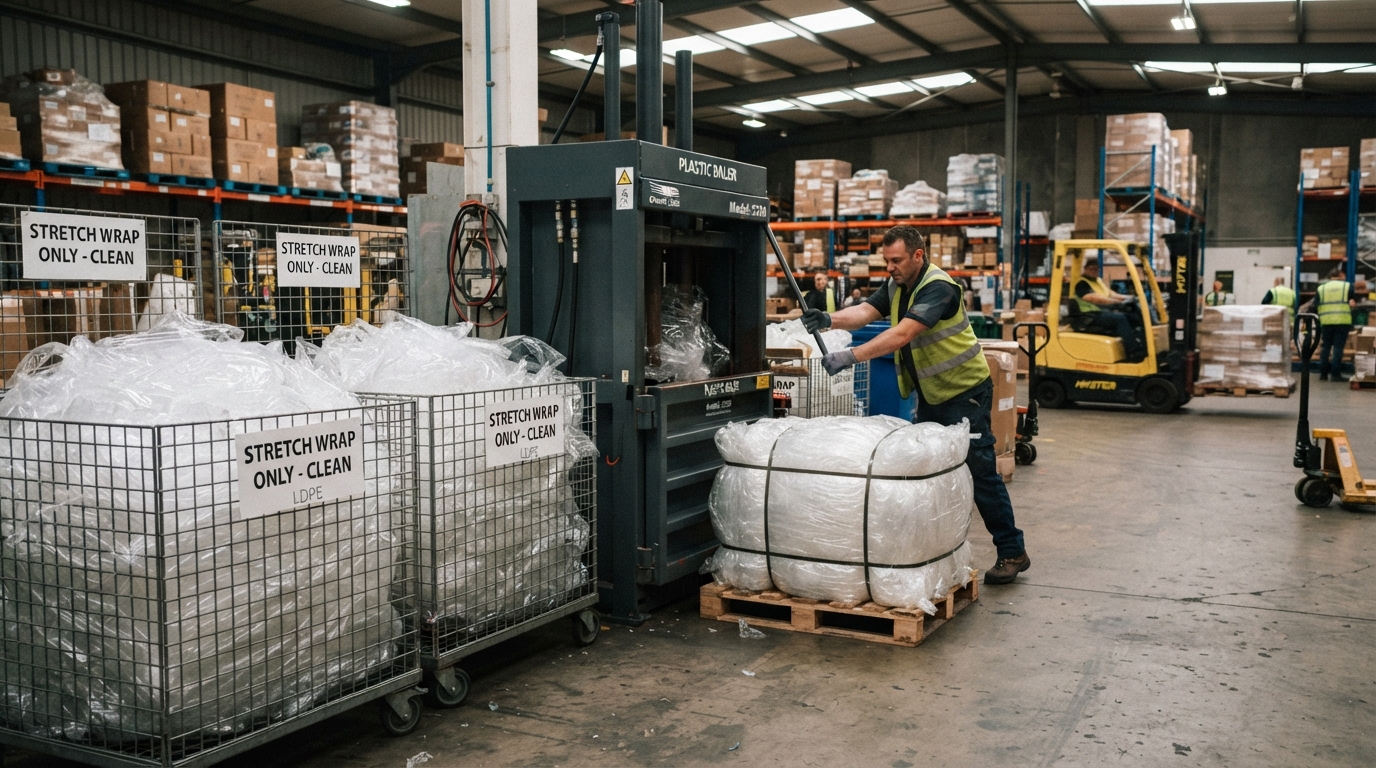 Warehouse Stretch Wrap Recycling: LDPE Film Collection Systems