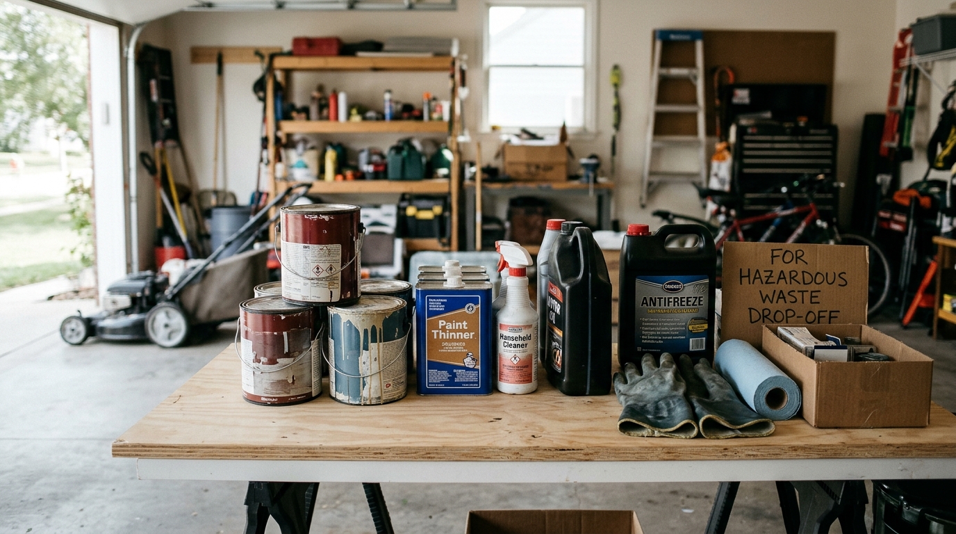 Safe Disposal of Household Hazardous Waste: Paints, Solvents, Batteries & Automotive Fluids