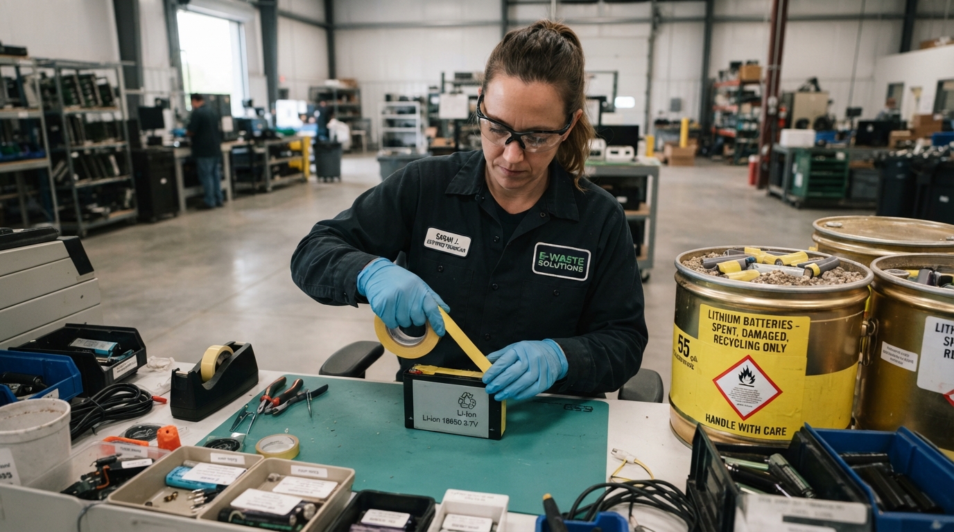 Safe Handling & Disposal of Commercial Electronics & Lithium Batteries