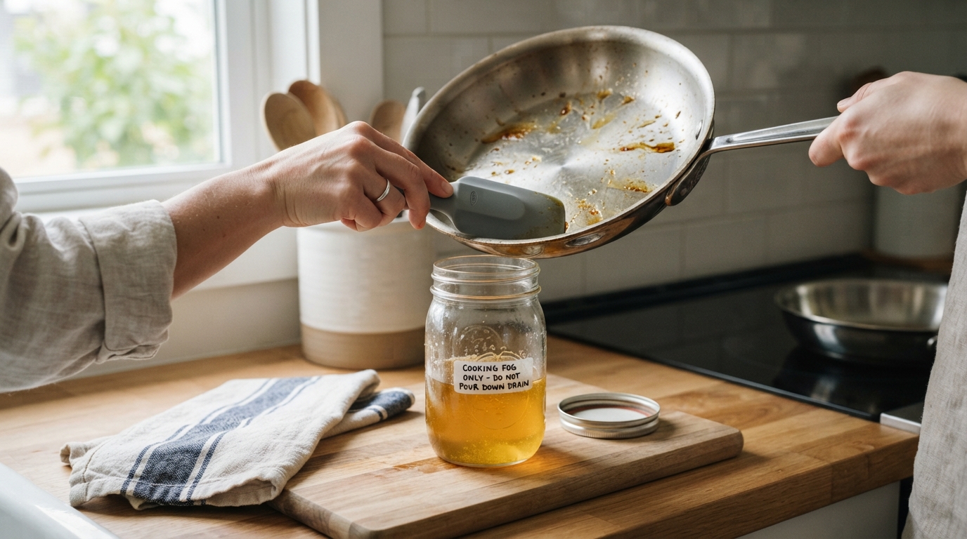 Grease, Fats & Cooking Oils: Stopping the “Fatberg” in Home Plumbing